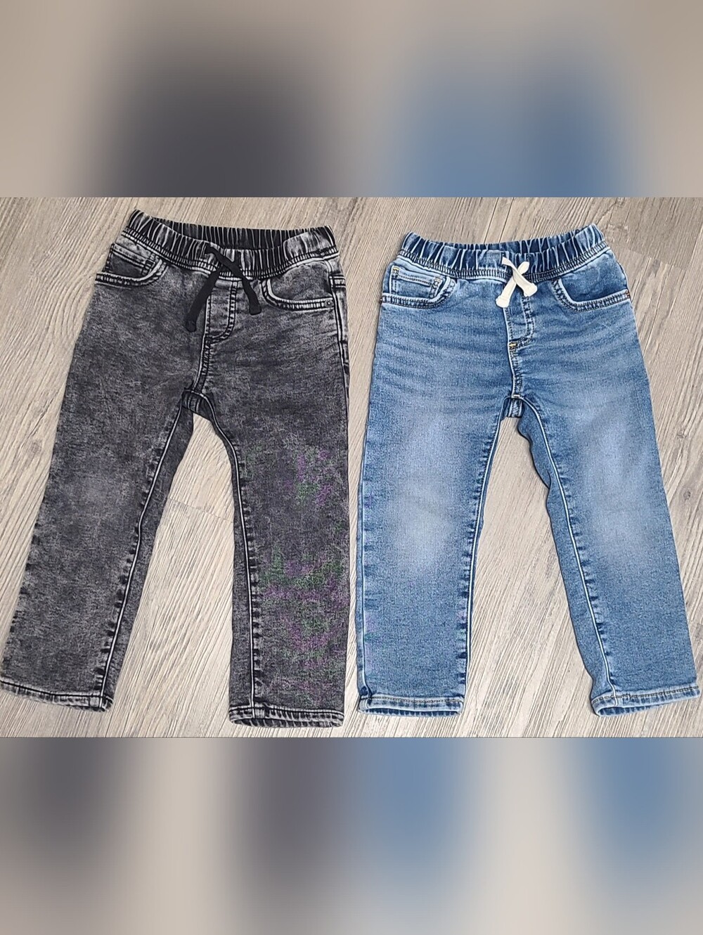 3 YRS GAP Kids Pull-On Drawstring Denim Pants 2 Pairs